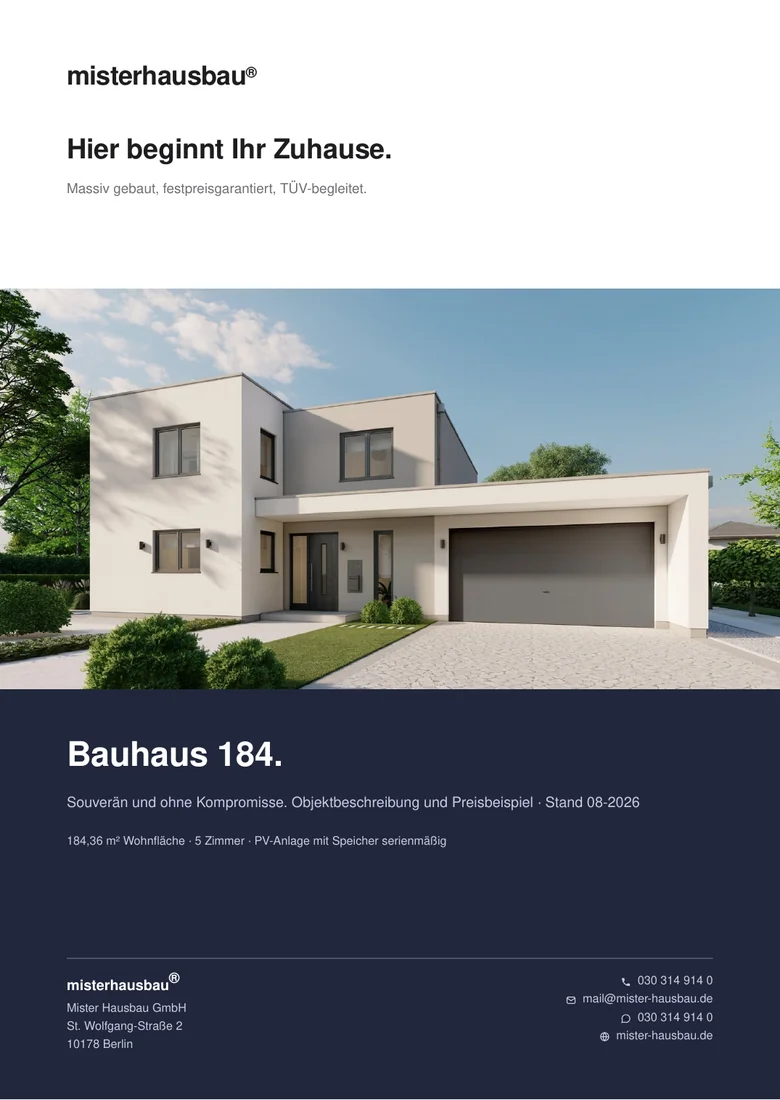 Cover Exposé Bauhaus 184