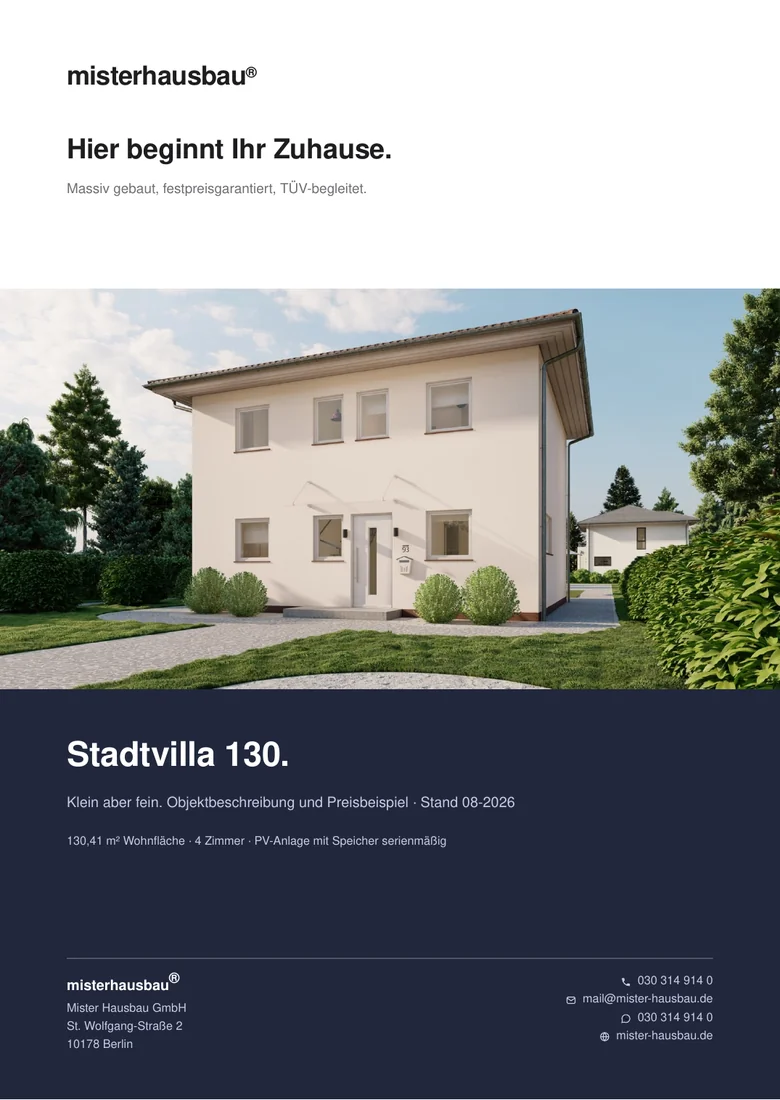 Cover Exposé Stadtvilla 130