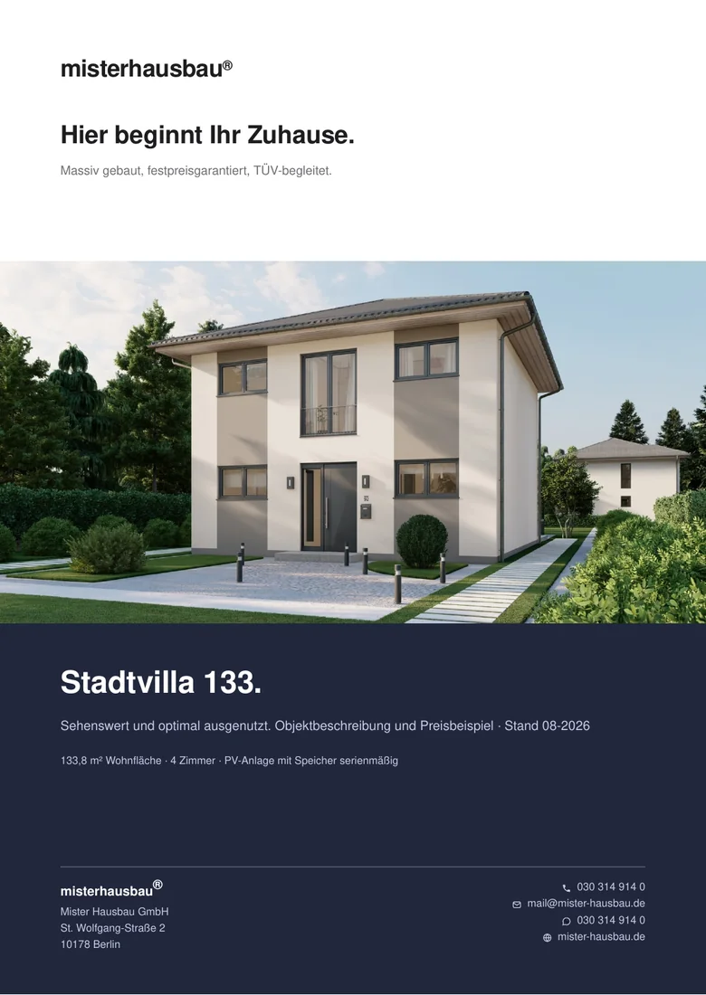 Cover Exposé Stadtvilla 133