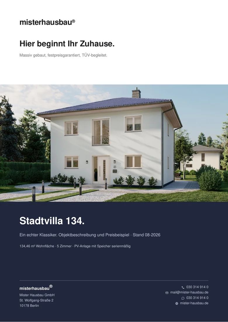 Cover Exposé Stadtvilla 134