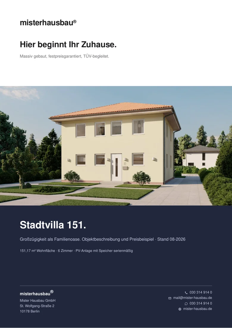 Cover Exposé Stadtvilla 151