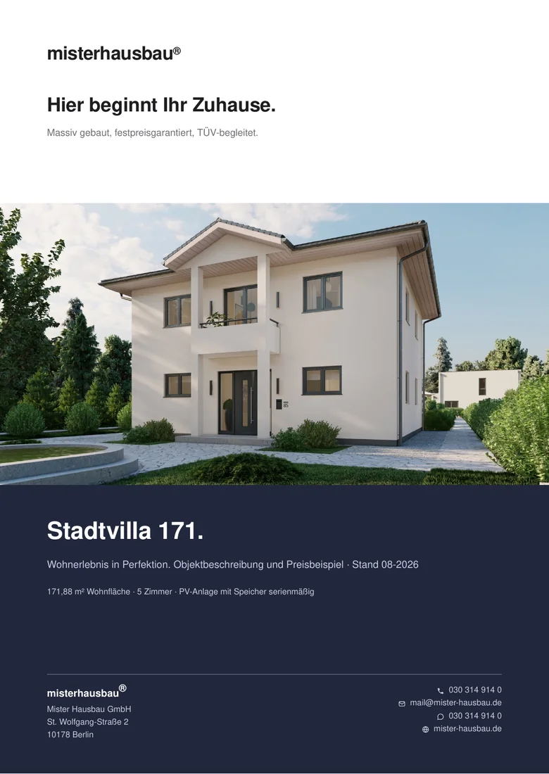 Cover Exposé Stadtvilla 171